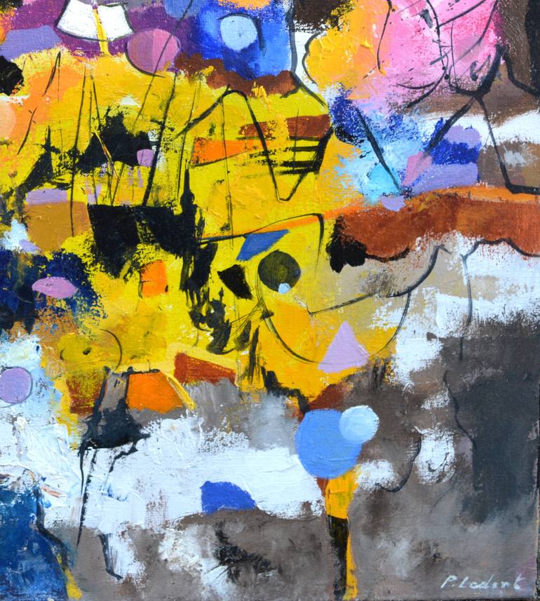 Original Abstract Painting by Pol Ledent