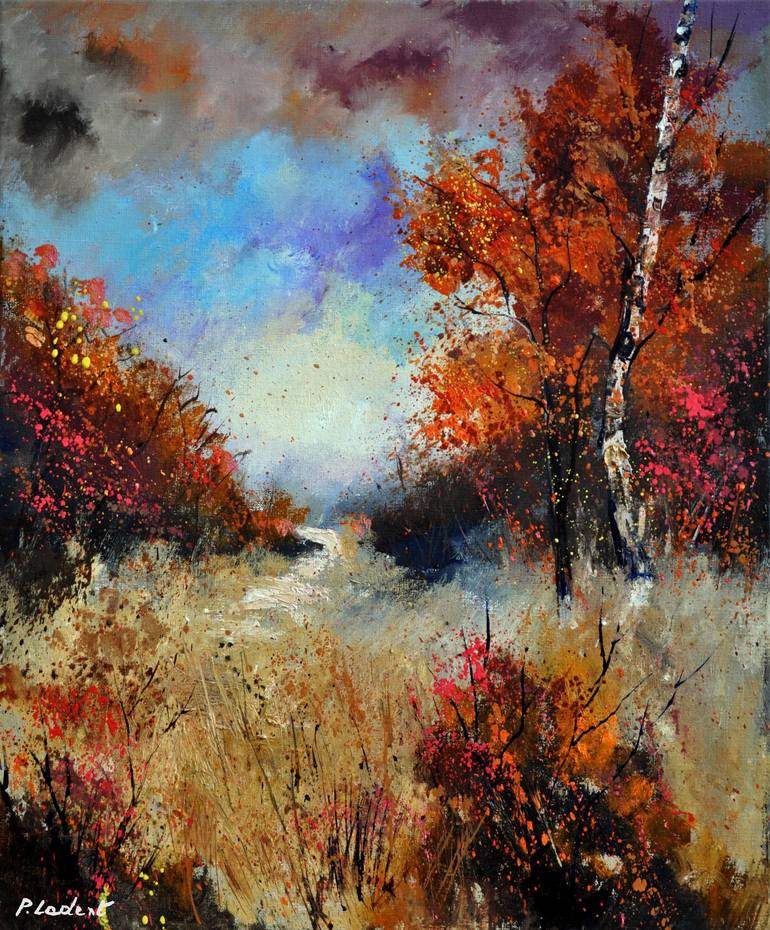 Joyful autumn Painting by Pol Ledent | Saatchi Art