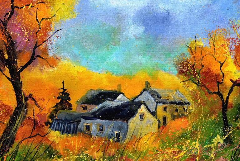 Original Landscape Painting by Pol Ledent