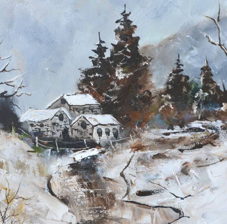 Original Impressionism Landscape Painting by Pol Ledent