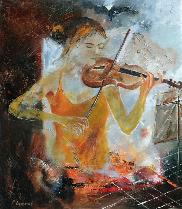 Print of Impressionism Music Paintings by Pol Ledent