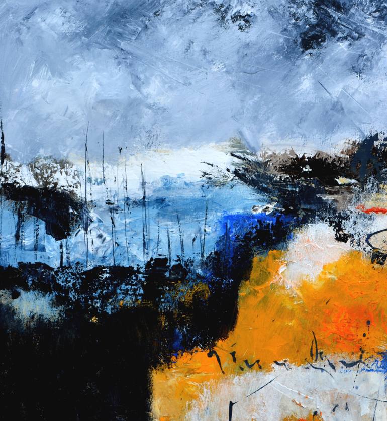 Original Abstract Painting by Pol Ledent