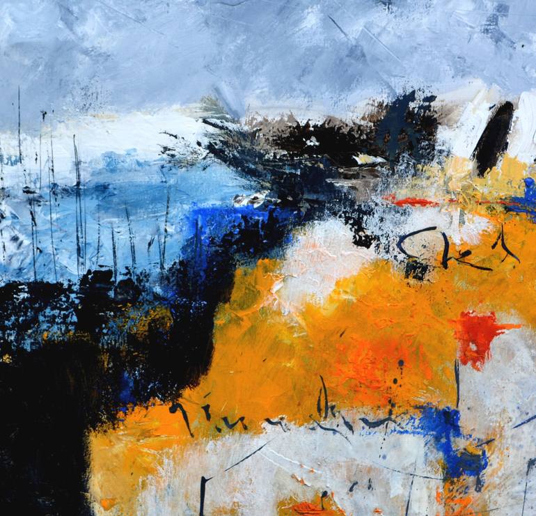 Original Abstract Painting by Pol Ledent