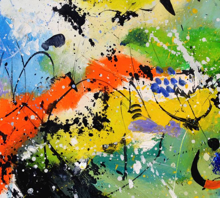Original Abstract Painting by Pol Ledent