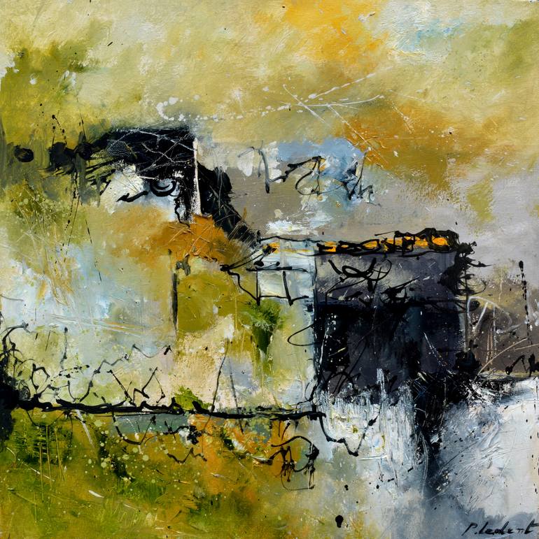 Original Abstract Painting by Pol Ledent