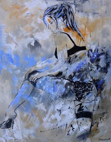 Print of Impressionism Erotic Paintings by Pol Ledent