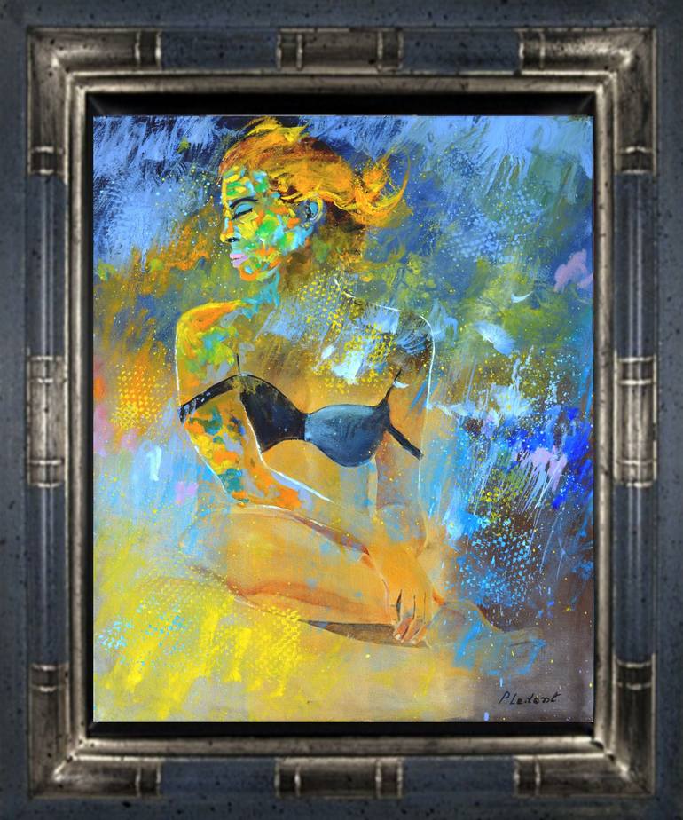 Original Impressionism Erotic Painting by Pol Ledent