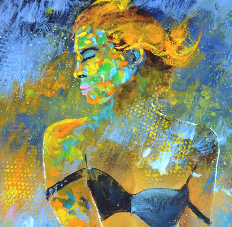 Original Impressionism Erotic Painting by Pol Ledent