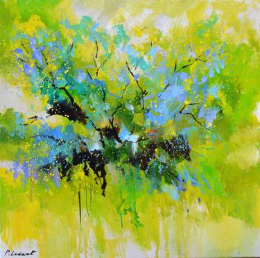 Print of Abstract Botanic Paintings by Pol Ledent