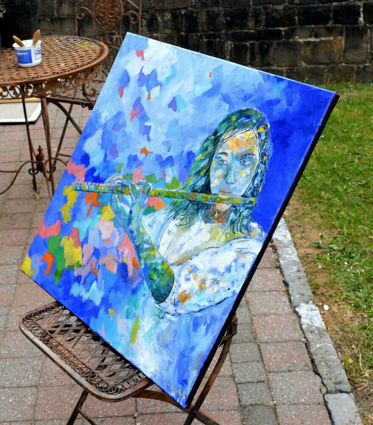 Original Impressionism Erotic Painting by Pol Ledent