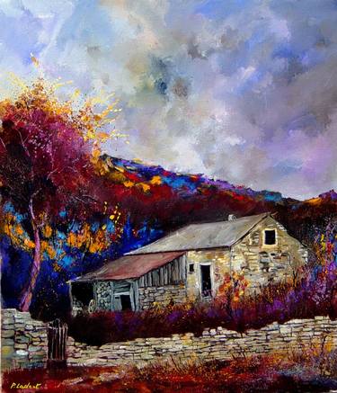 Print of Impressionism Landscape Paintings by Pol Ledent