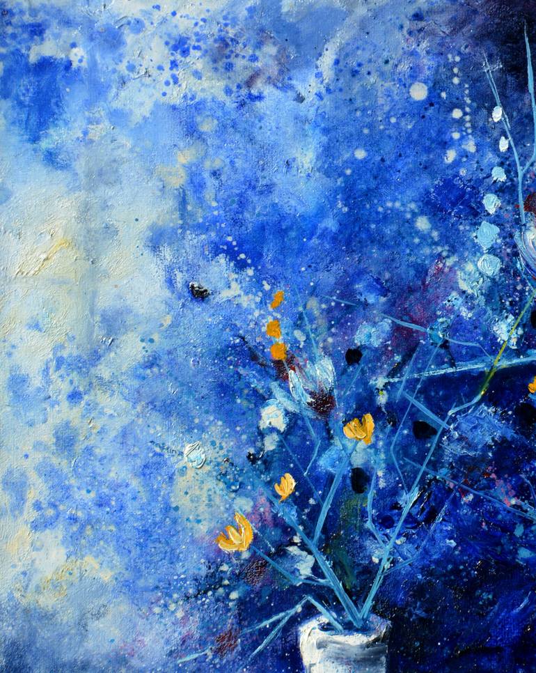 Original Impressionism Abstract Painting by Pol Ledent