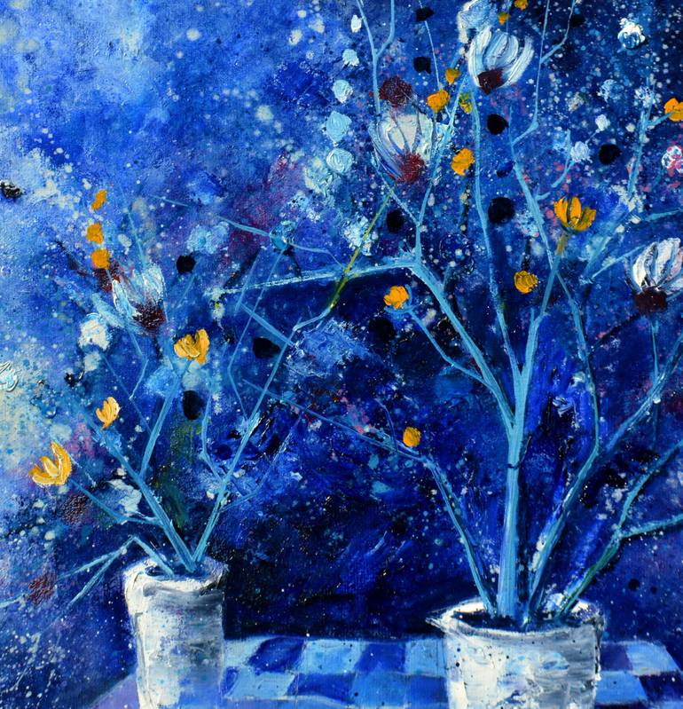 Original Impressionism Abstract Painting by Pol Ledent