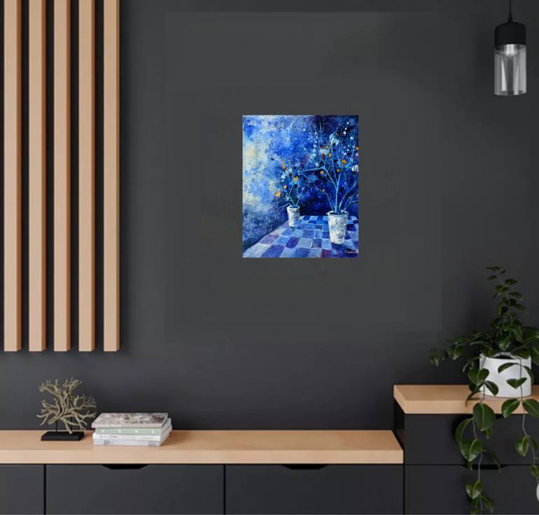 Original Impressionism Abstract Painting by Pol Ledent