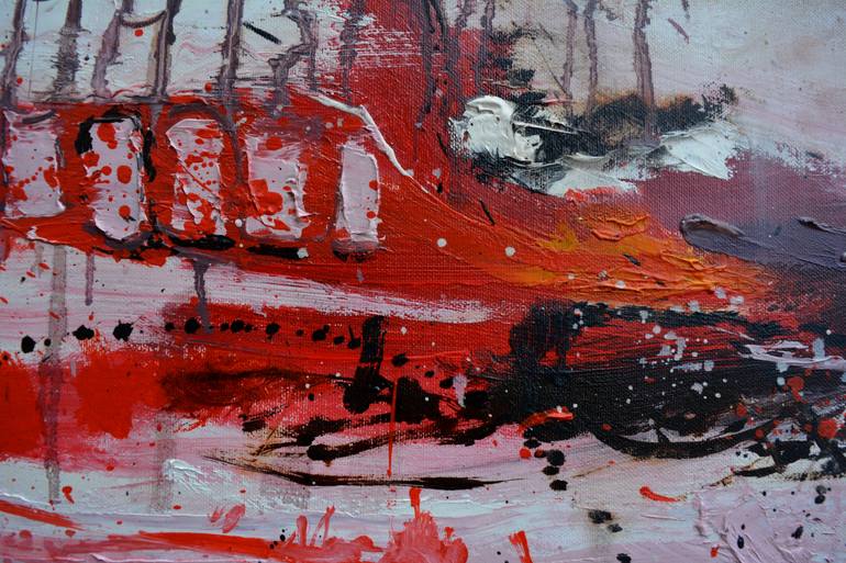 Original Abstract Painting by Pol Ledent