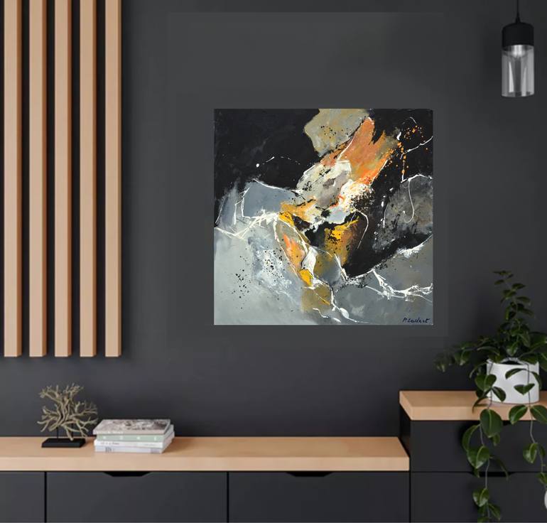 Original Impressionism Abstract Painting by Pol Ledent