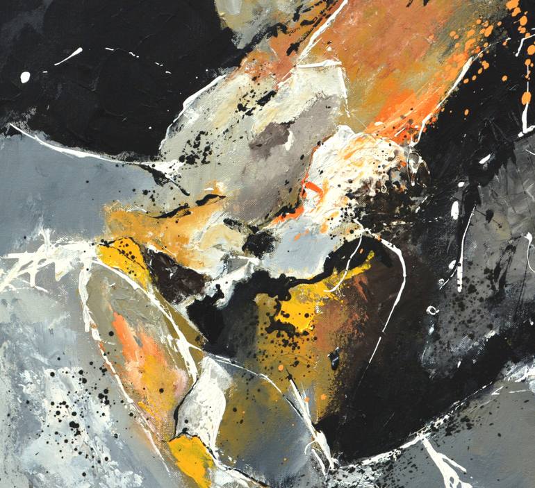 Original Impressionism Abstract Painting by Pol Ledent