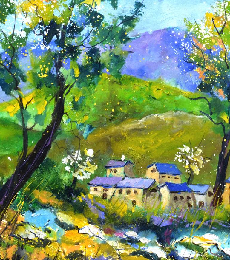 Original Impressionism Landscape Painting by Pol Ledent