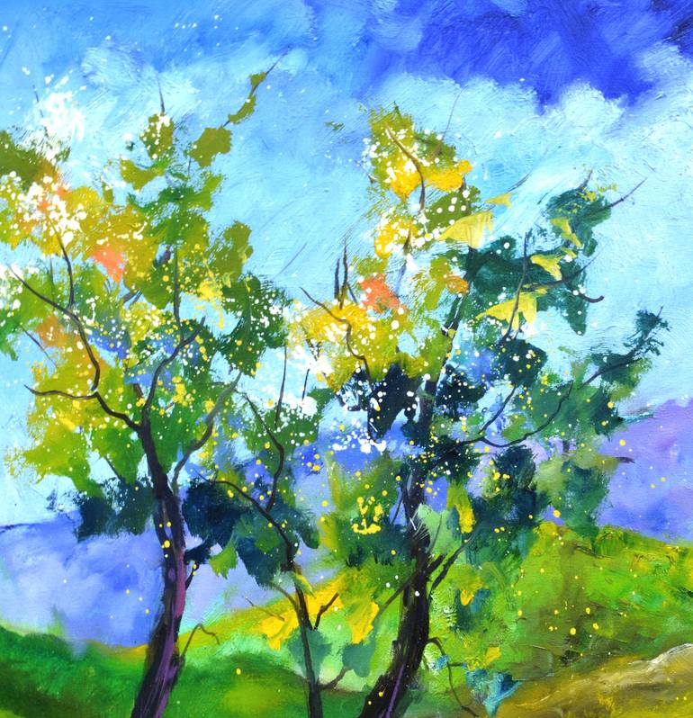 Original Impressionism Landscape Painting by Pol Ledent