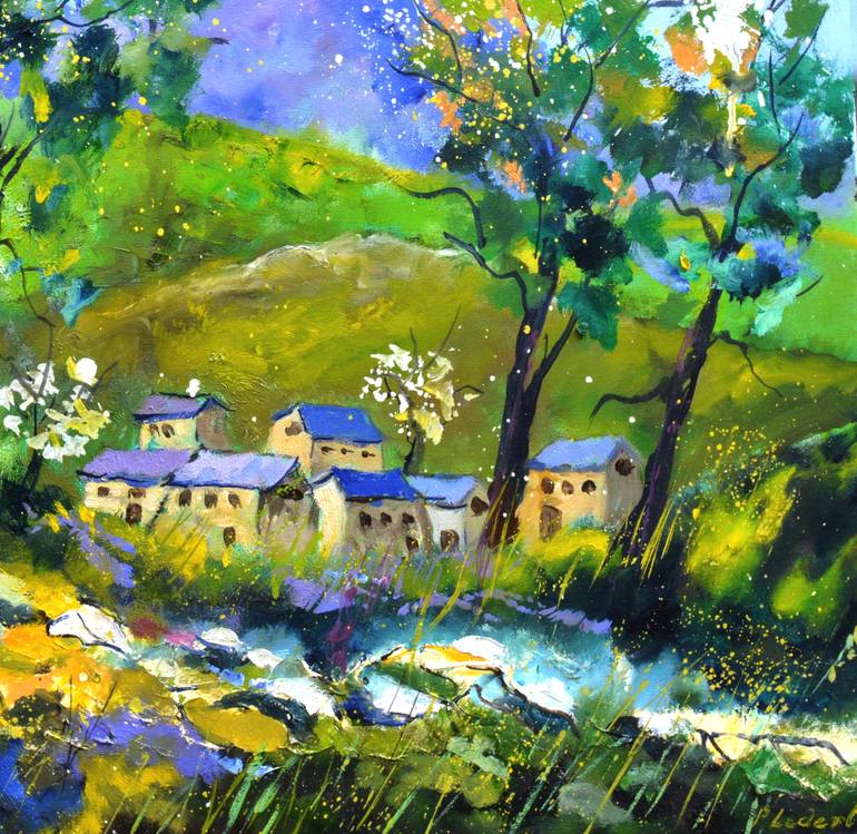 Original Impressionism Landscape Painting by Pol Ledent