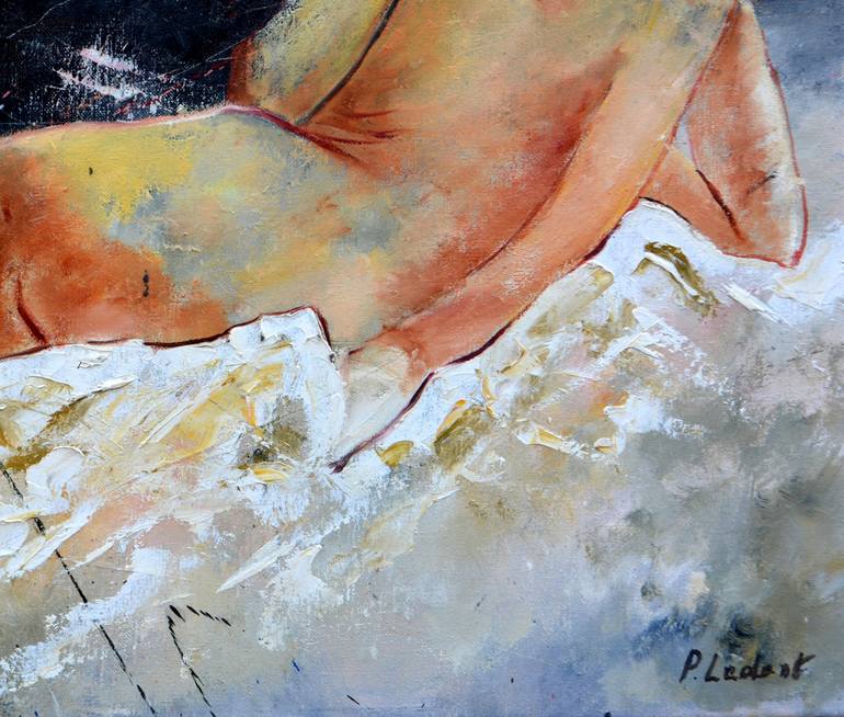 Original Impressionism Erotic Painting by Pol Ledent