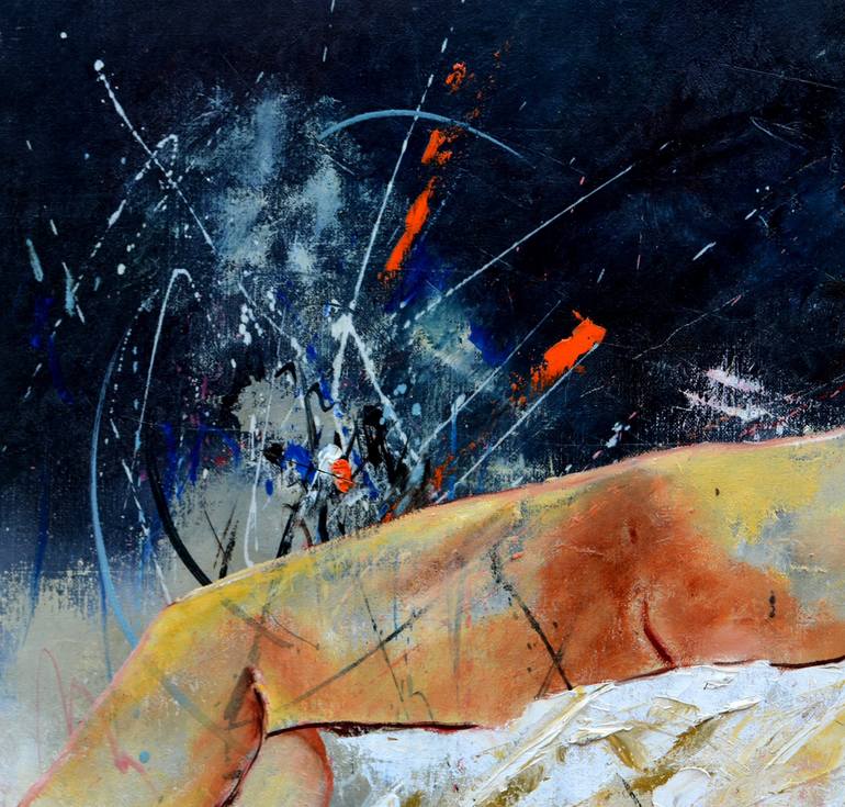 Original Impressionism Erotic Painting by Pol Ledent