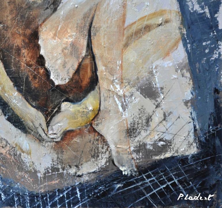 Original Impressionism Erotic Painting by Pol Ledent