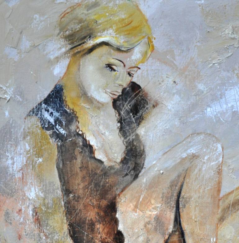 Original Impressionism Erotic Painting by Pol Ledent