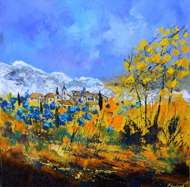 Blue flowers in Provence thumb