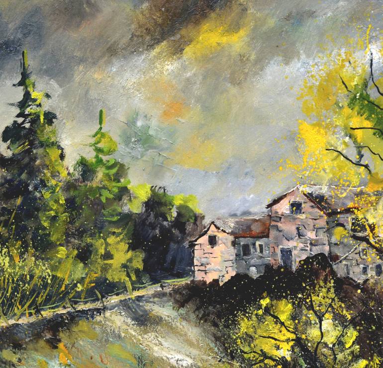 Original Impressionism Landscape Painting by Pol Ledent