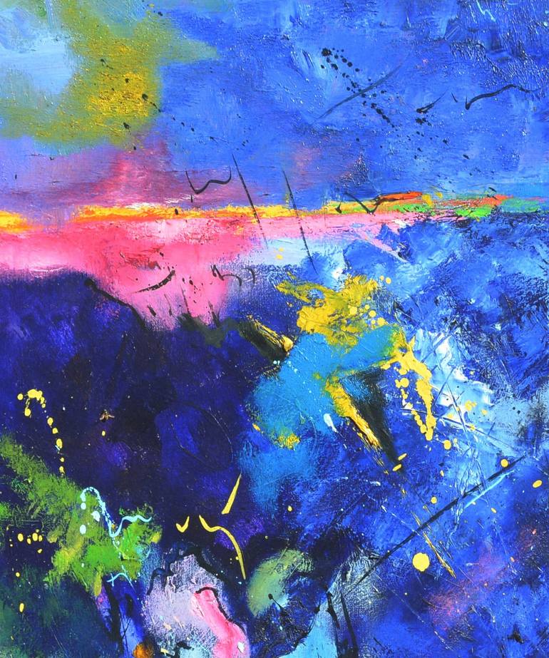 Original Abstract Painting by Pol Ledent