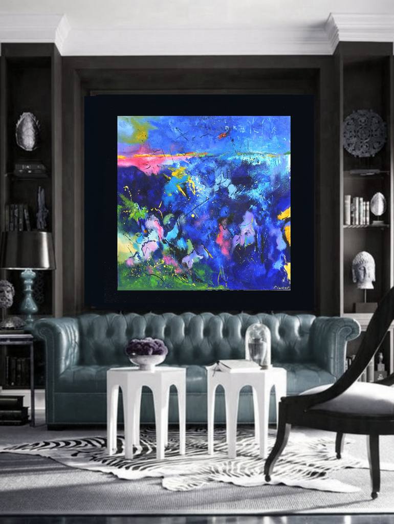 Original Abstract Painting by Pol Ledent