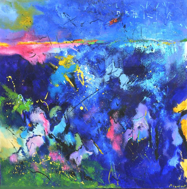 Original Abstract Painting by Pol Ledent