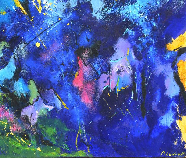 Original Abstract Painting by Pol Ledent