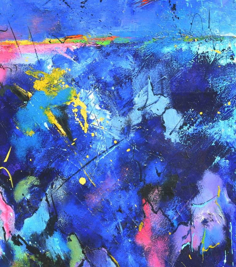 Original Abstract Painting by Pol Ledent