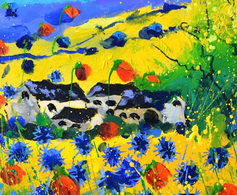 Original Impressionism Landscape Painting by Pol Ledent