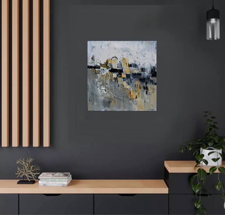 Original Abstract Painting by Pol Ledent