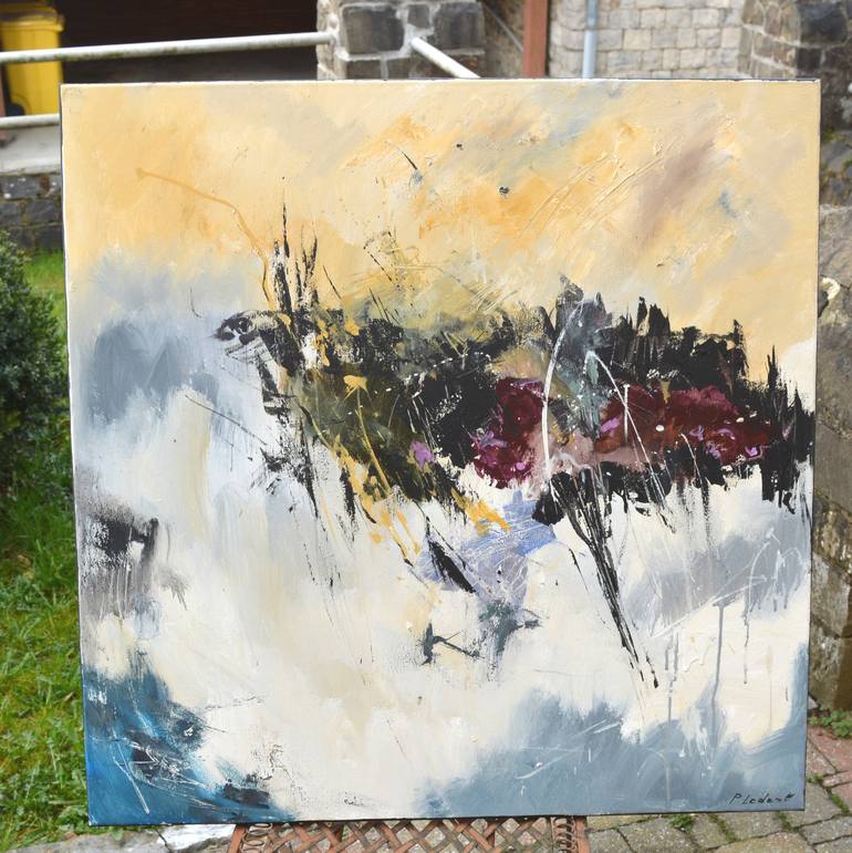 Original Abstract Painting by Pol Ledent