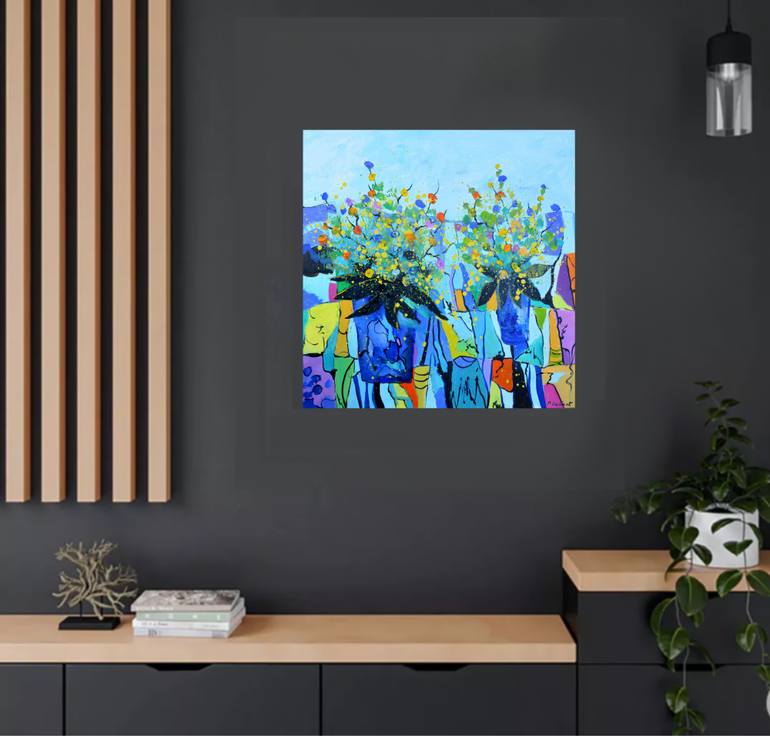 Original Abstract Painting by Pol Ledent