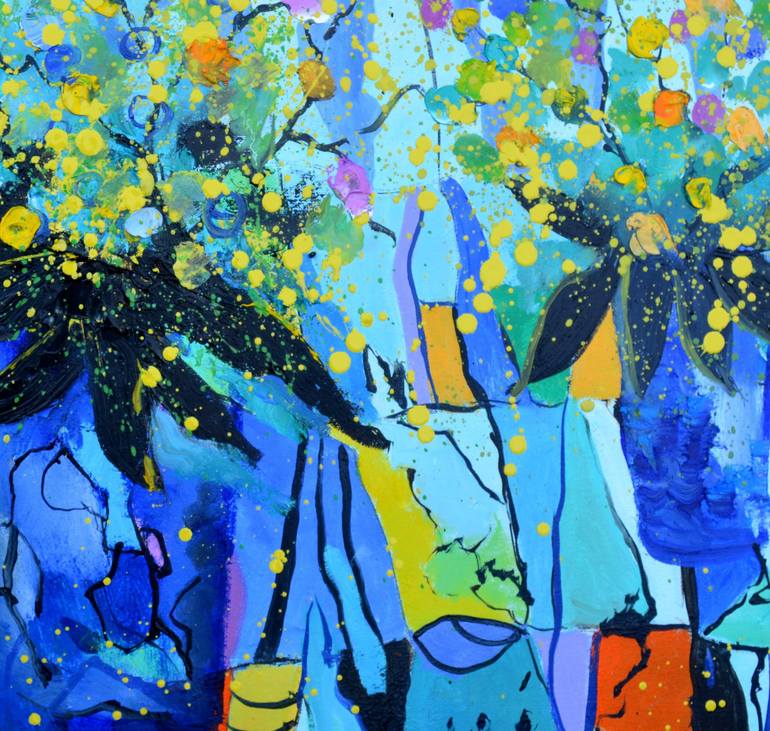 Original Abstract Painting by Pol Ledent