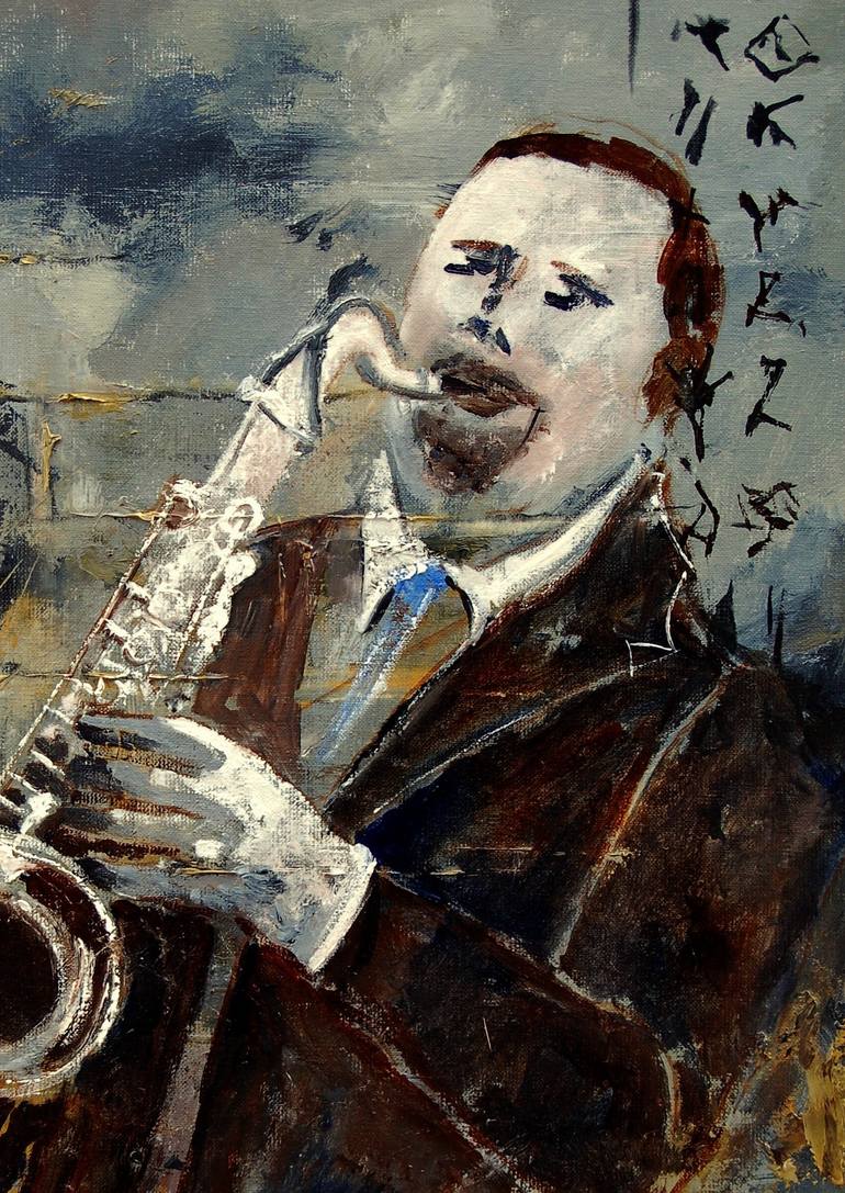 Original Street Art Music Painting by Pol Ledent