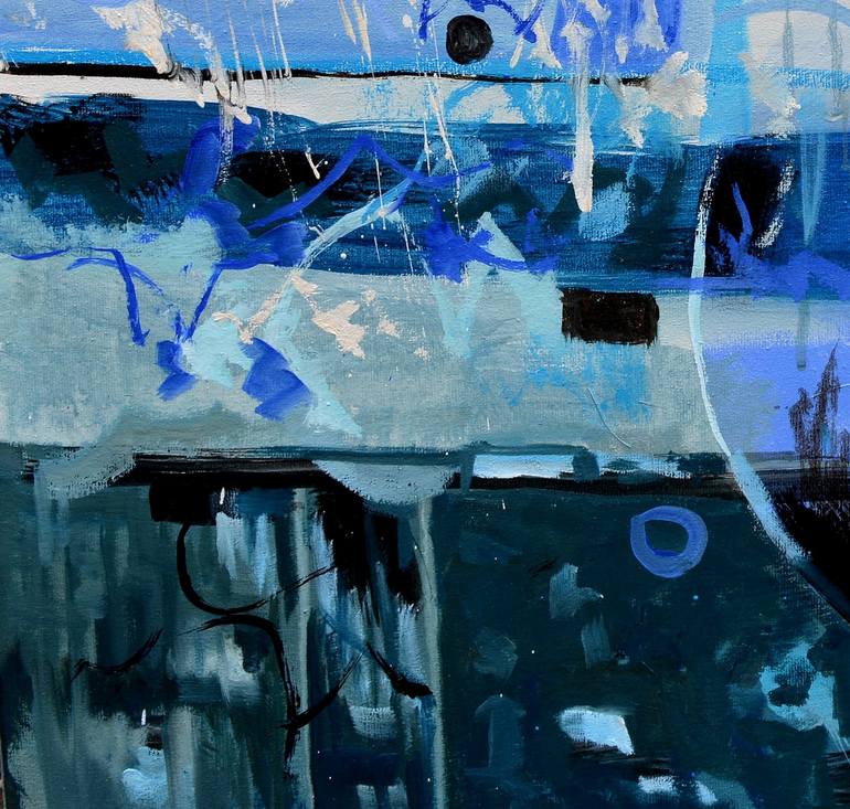 Original Abstract Painting by Pol Ledent