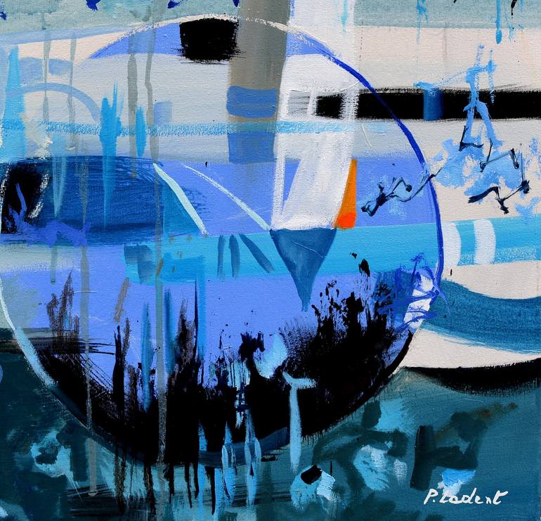 Original Abstract Painting by Pol Ledent