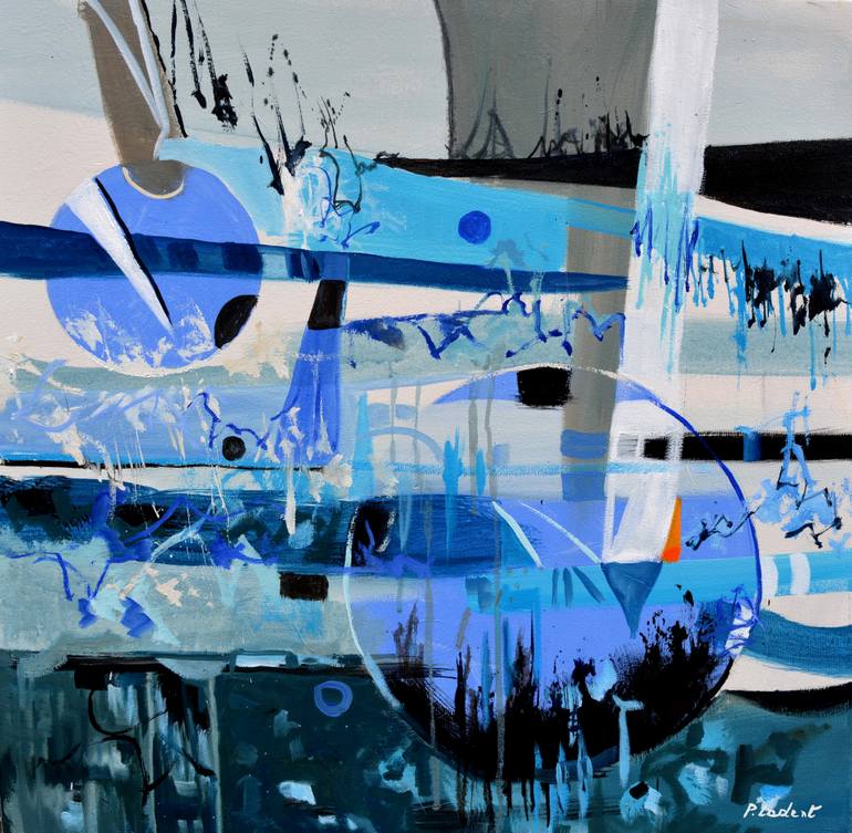 Original Abstract Painting by Pol Ledent