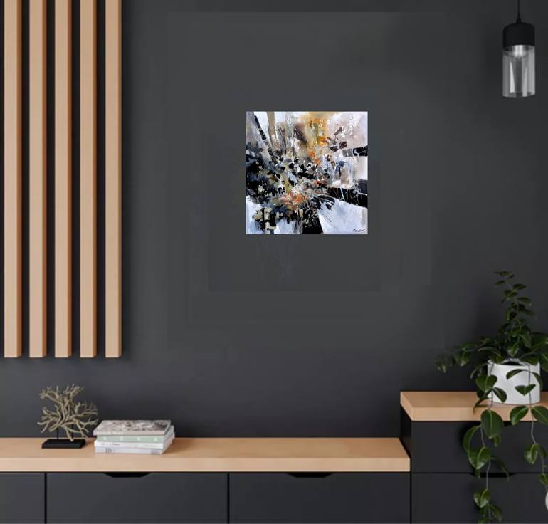 Original Abstract Painting by Pol Ledent