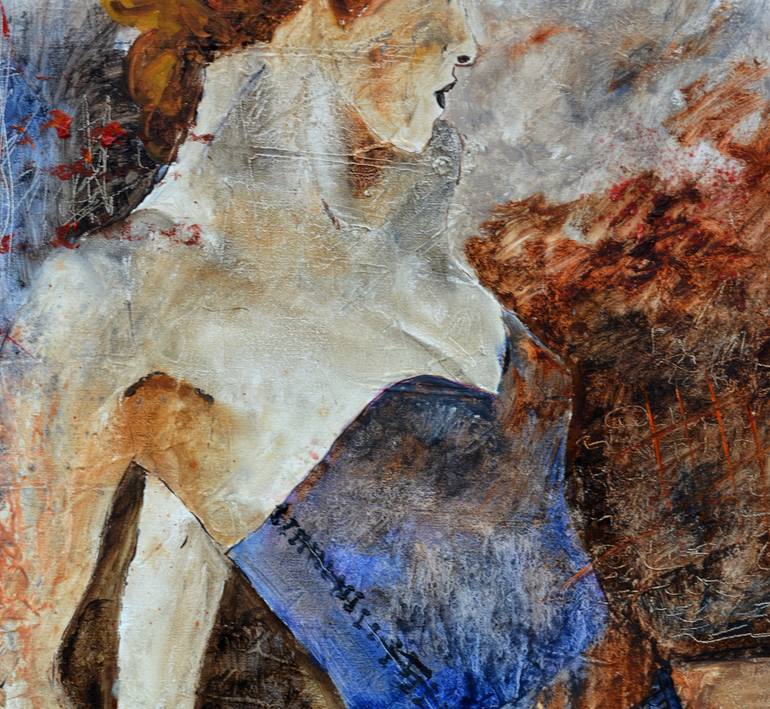 Original Impressionism Erotic Painting by Pol Ledent