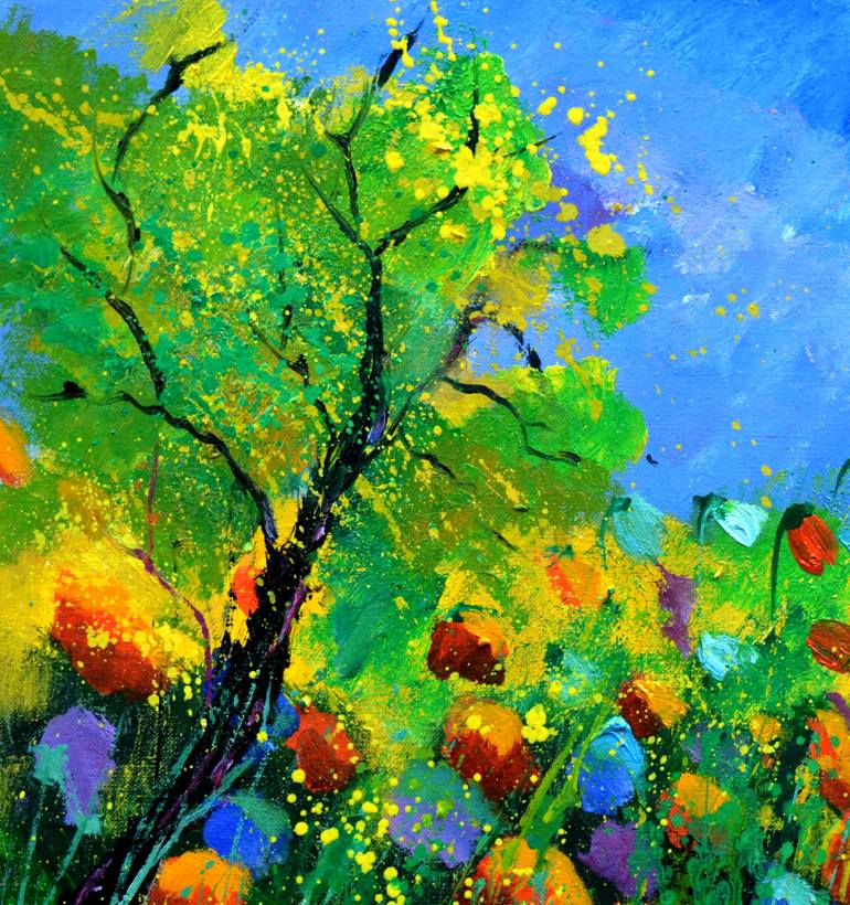 Original Impressionism Landscape Painting by Pol Ledent