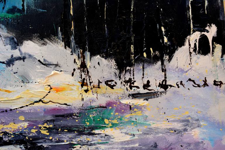 Original Abstract Painting by Pol Ledent