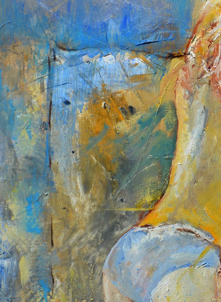 Original Impressionism Erotic Painting by Pol Ledent