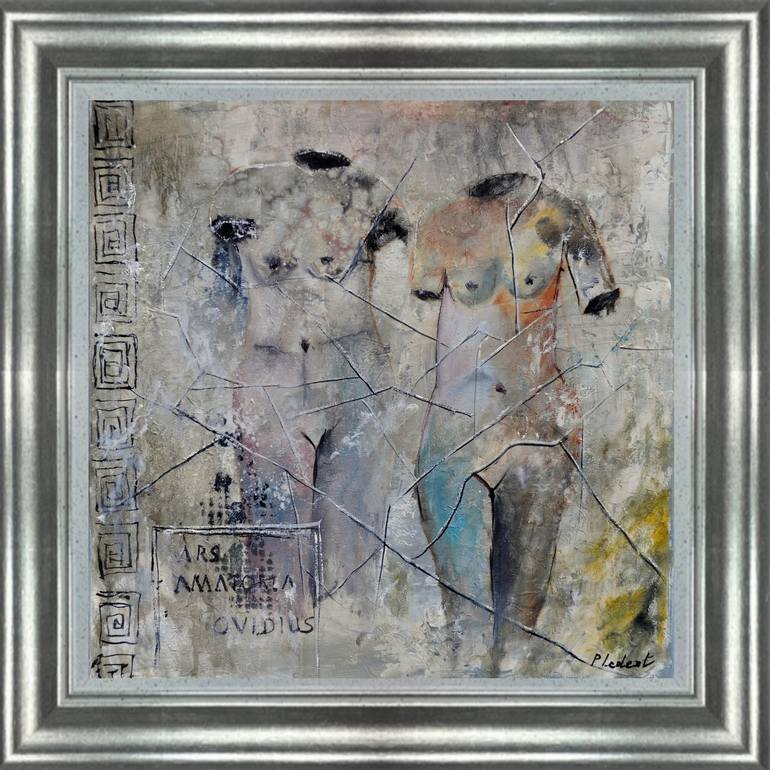 Original Impressionism Erotic Painting by Pol Ledent